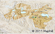 Satellite 3D Map of Coqen, lighten