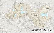 Shaded Relief 3D Map of Coqen, lighten