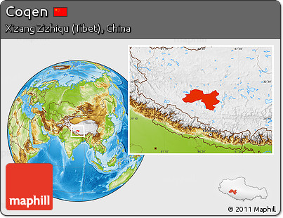 Physical Location Map of Coqen
