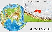 Physical Location Map of Coqen