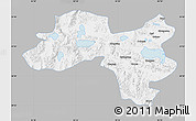 Gray Map of Coqen, single color outside