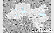 Physical Map of Coqen, darken, desaturated