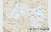 Physical Map of Coqen, shaded relief outside