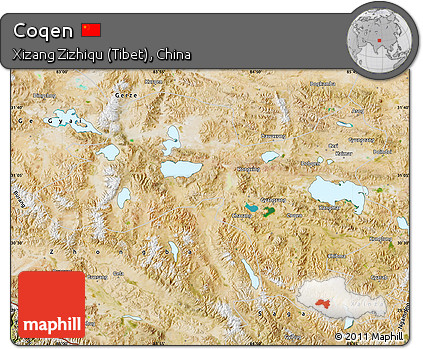 Satellite Map of Coqen