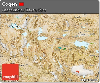 Satellite Map of Coqen