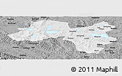 Physical Panoramic Map of Coqen, darken, semi-desaturated
