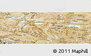 Satellite Panoramic Map of Coqen