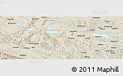 Shaded Relief Panoramic Map of Coqen