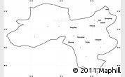 Blank Simple Map of Coqen, cropped outside