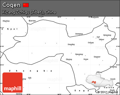 Blank Simple Map of Coqen