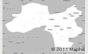 Gray Simple Map of Coqen