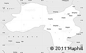 Silver Style Simple Map of Coqen