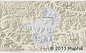 Physical 3D Map of Dagze, shaded relief outside