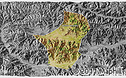 Satellite 3D Map of Dagze, desaturated