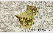 Satellite 3D Map of Dagze, lighten