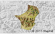 Satellite 3D Map of Dagze, physical outside