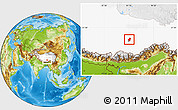 Physical Location Map of Dagze, highlighted parent region
