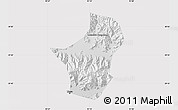 Physical Map of Dagze, cropped outside