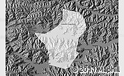 Physical Map of Dagze, darken