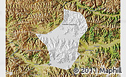 Physical Map of Dagze, satellite outside