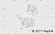 Silver Style Map of Dagze, single color outside