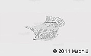 Physical Panoramic Map of Dagze, cropped outside