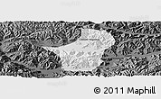 Physical Panoramic Map of Dagze, darken