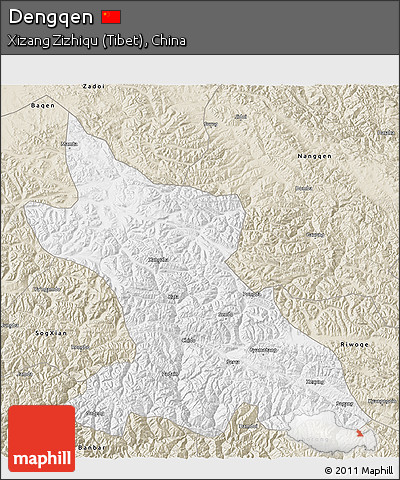 Classic Style 3D Map of Dengqen
