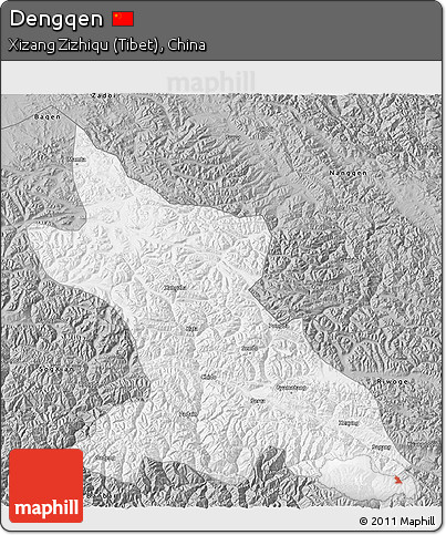 Gray 3D Map of Dengqen