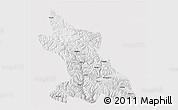 Physical 3D Map of Dengqen, cropped outside