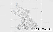 Physical Map of Dengqen, single color outside