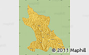 Savanna Style Map of Dengqen, single color outside