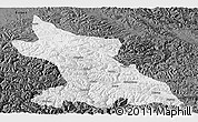 Physical Panoramic Map of Dengqen, darken