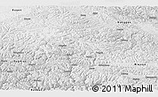 Physical Panoramic Map of Dengqen, desaturated