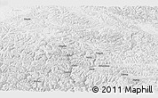 Physical Panoramic Map of Dengqen, lighten
