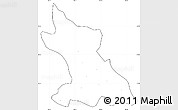 Blank Simple Map of Dengqen, cropped outside, no labels