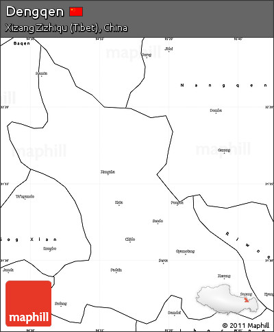 Blank Simple Map of Dengqen