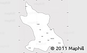 Silver Style Simple Map of Dengqen, cropped outside