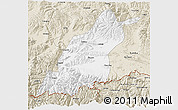 Classic Style 3D Map of Dinggye