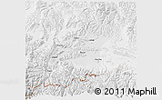Physical 3D Map of Dinggye, lighten