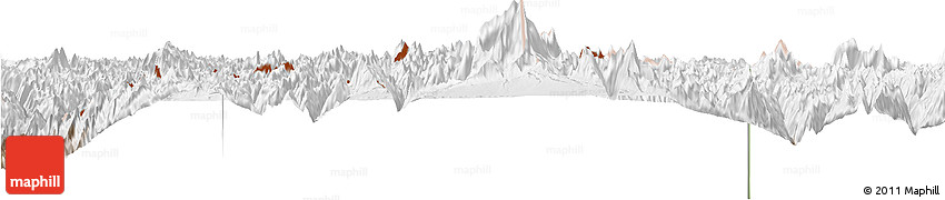 Physical Horizon Map of Dinggye, lighten Physical Horizon Map of Dinggye, lighten
