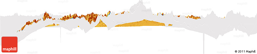 Political Horizon Map of Dinggye, single color outside Political Horizon Map of Dinggye, single color outside
