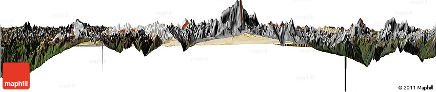 Satellite Horizon Map of Dinggye, darken