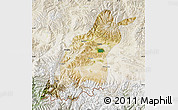 Satellite Map of Dinggye, lighten