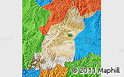 Satellite Map of Dinggye, political outside