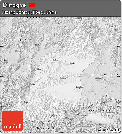 Silver Style Map of Dinggye