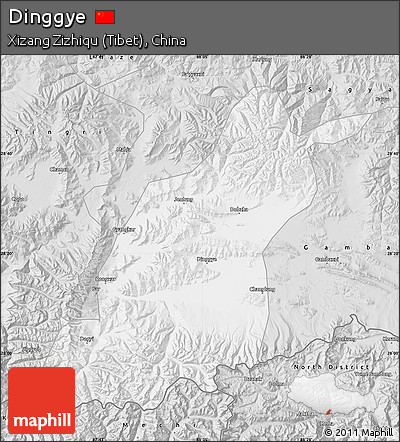 Silver Style Map of Dinggye