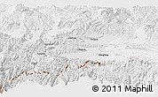 Physical Panoramic Map of Dinggye, lighten