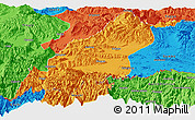 Political Panoramic Map of Dinggye