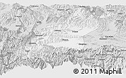 Silver Style Panoramic Map of Dinggye